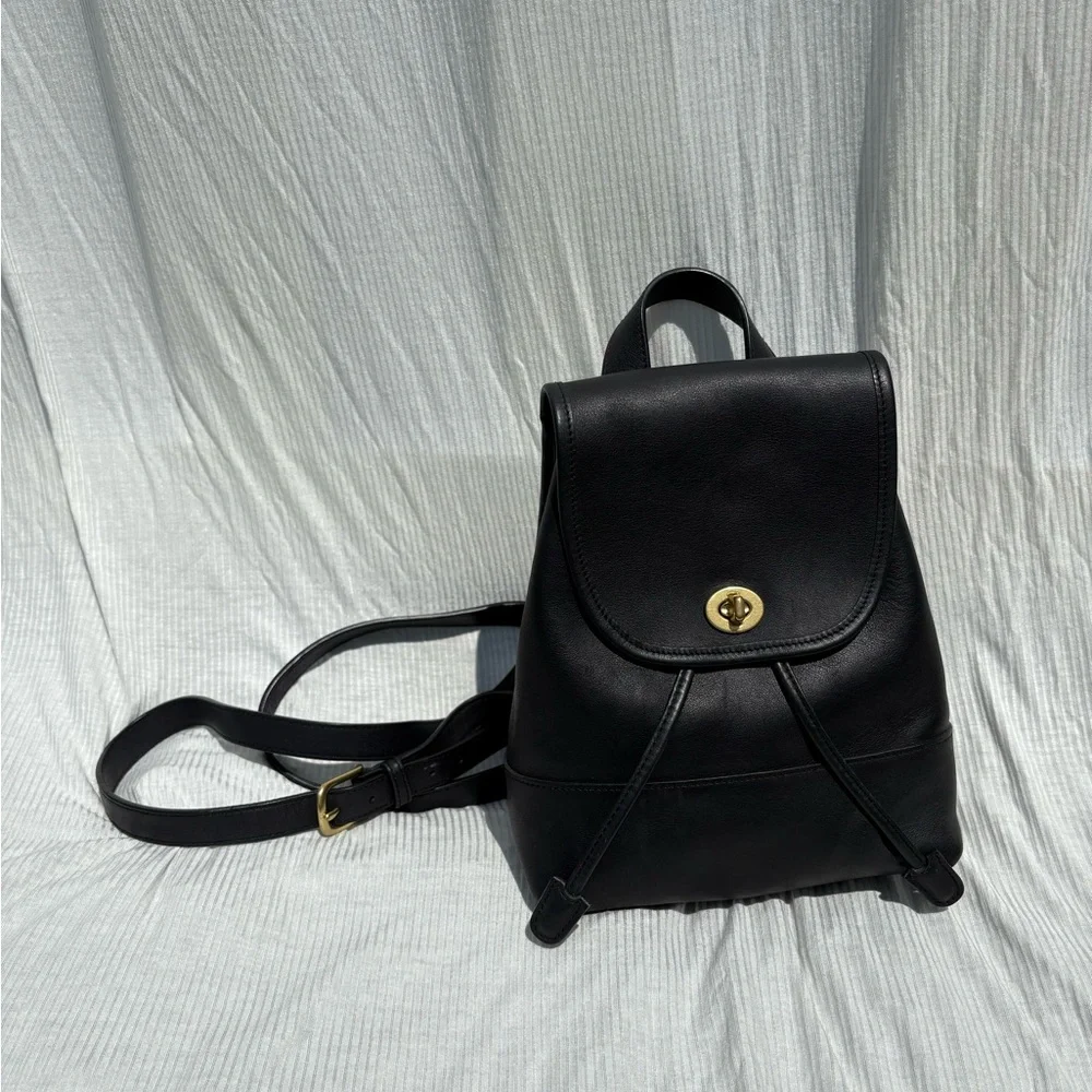 Vintage Coach Daypack Mini Backpack 9960 Black - Picture 6 of 10